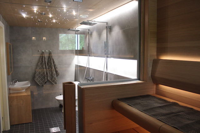 Cariitti sauna benches and lights bring luxury to pale sauna interiors, part 2